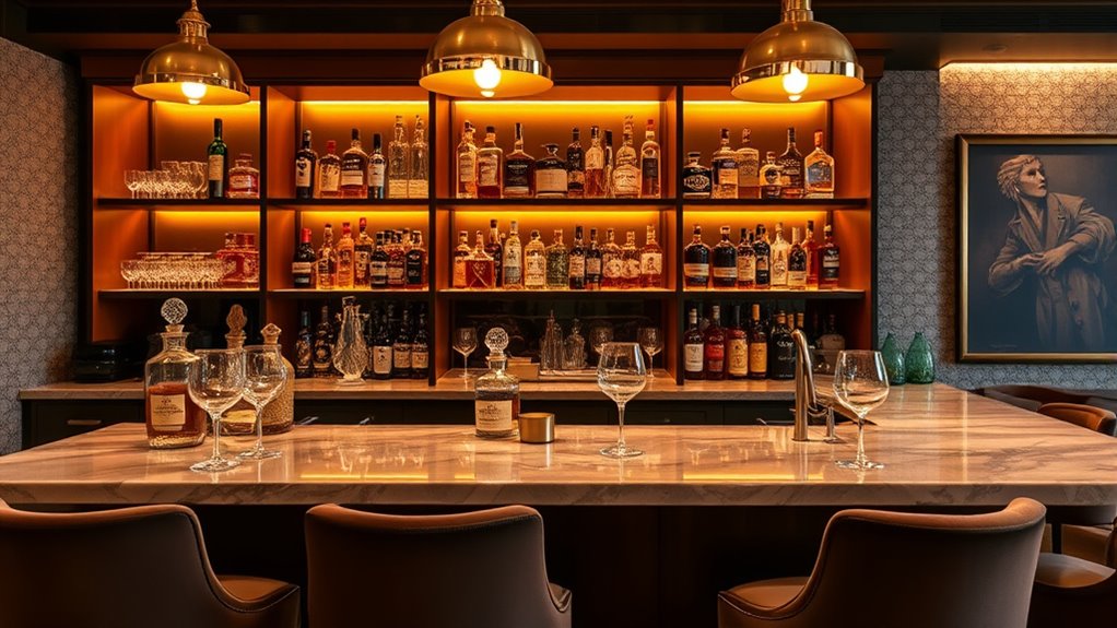 luxury home bar setups