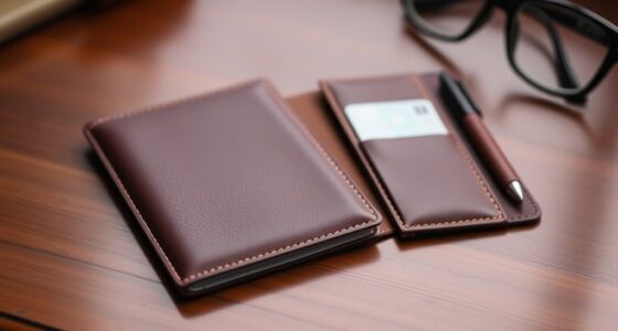 luxury leather passport sets