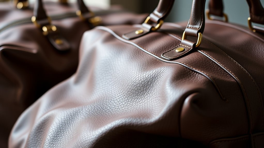 luxury leather travel bags