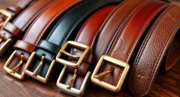 luxury men s leather belt selection