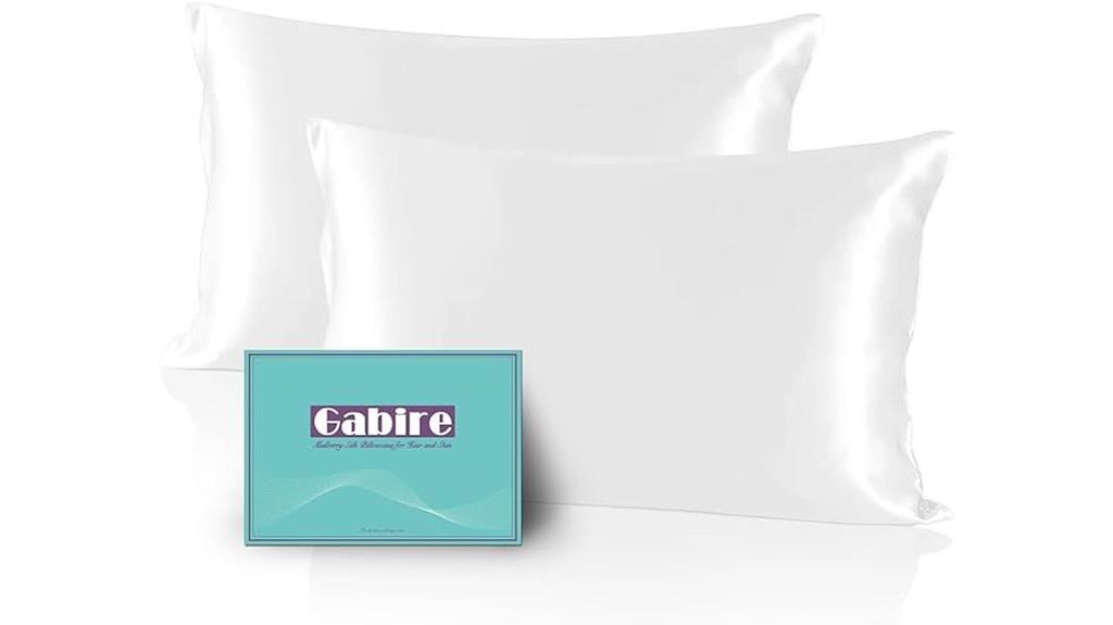 luxury silk pillowcases set