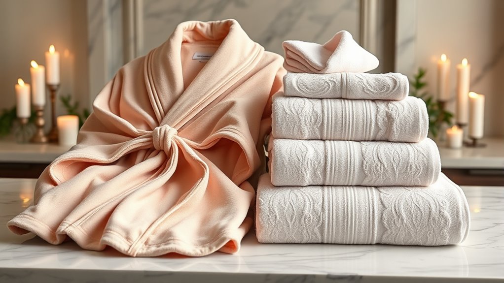 luxury spa towel sets