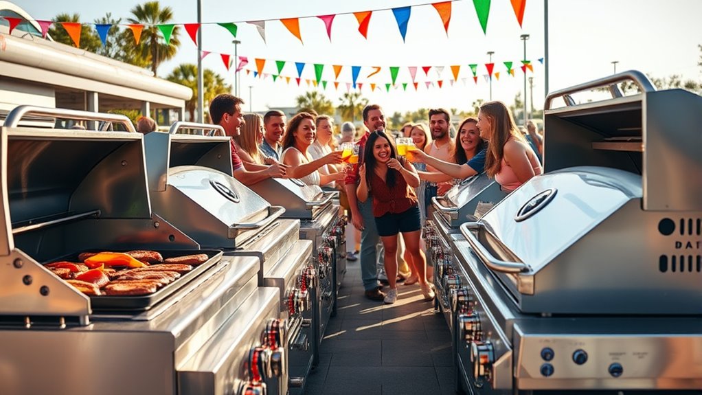 luxury tailgate grilling options