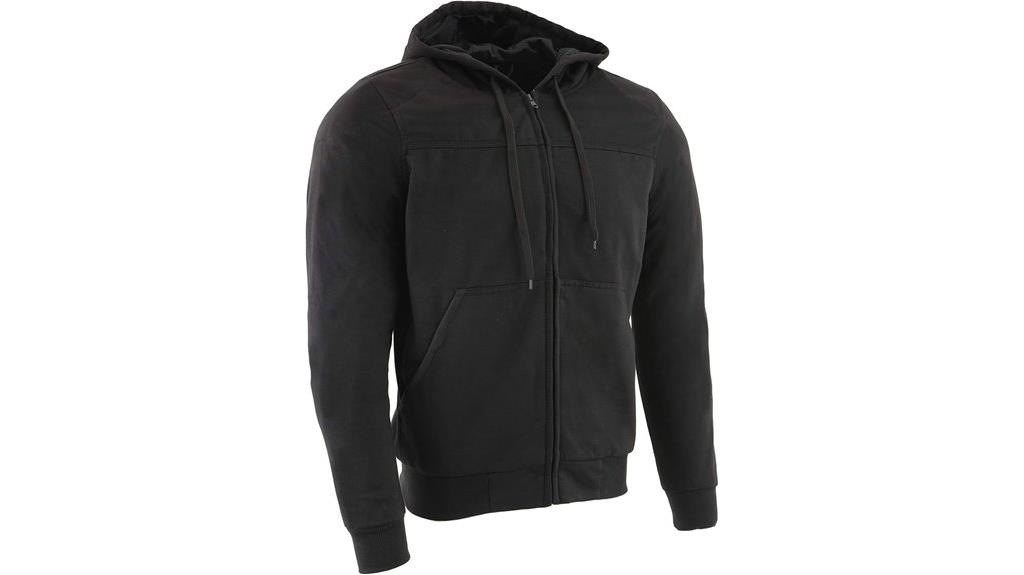 men s black riding hoodie