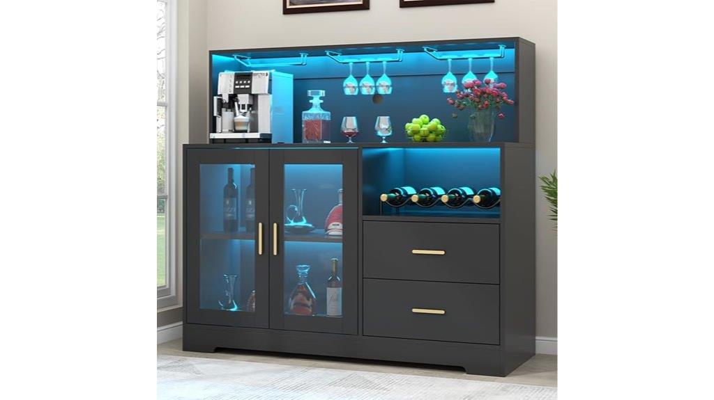 modern bar with led