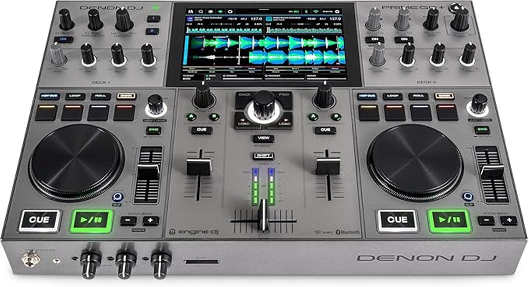 portable dj controller and mixer