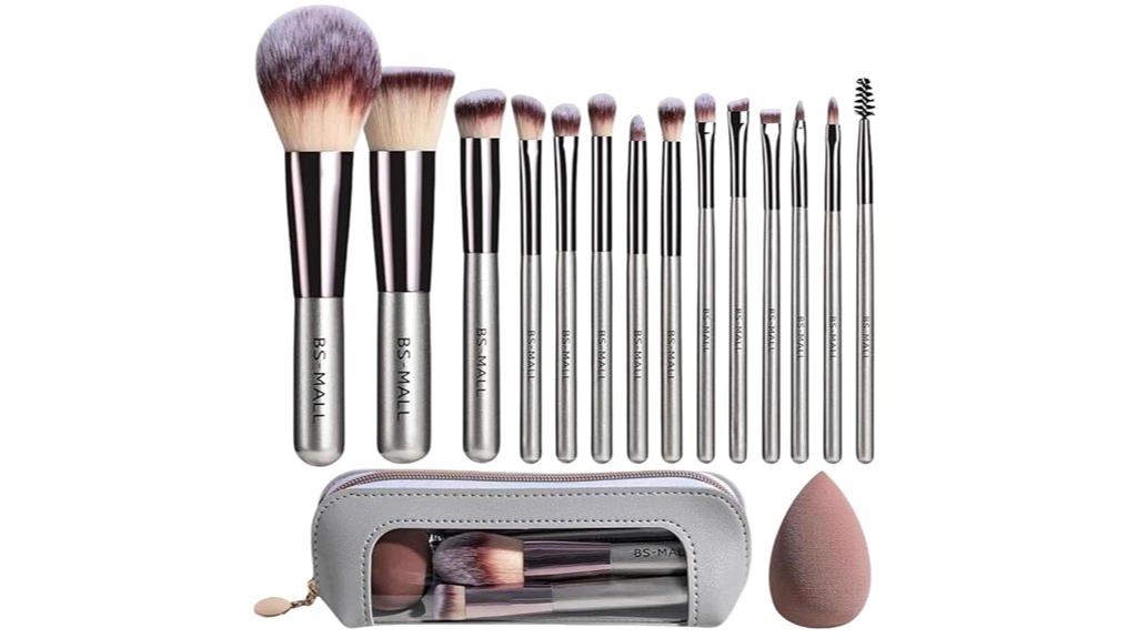 portable makeup brush set