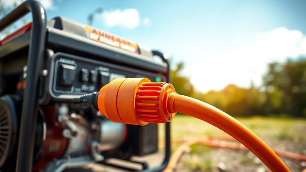 proper outdoor generator cords