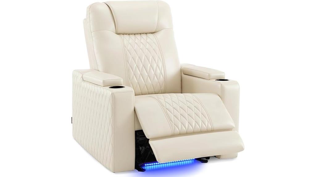 recliner with led usb