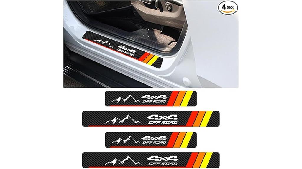 set of four tri color protectors