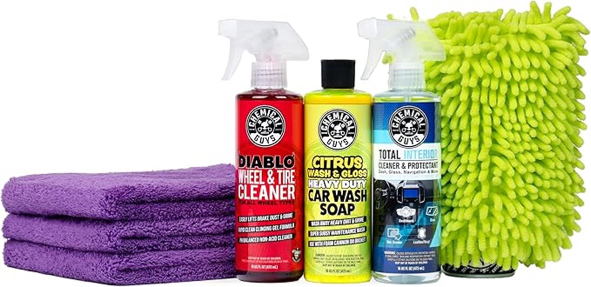 seven piece car wash set