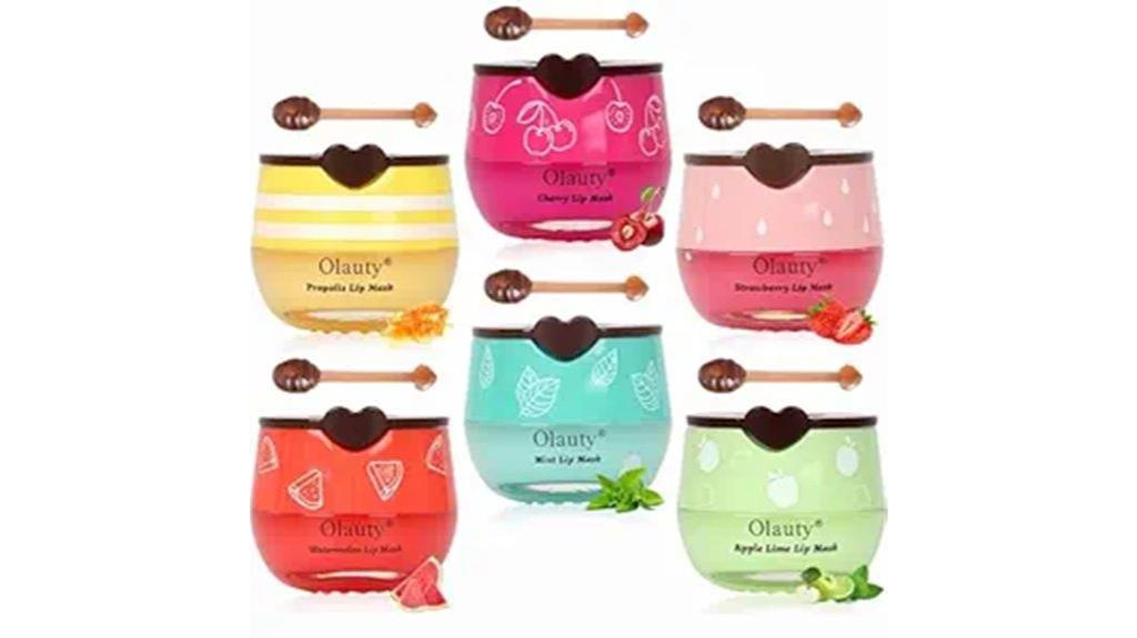six piece honey lip care