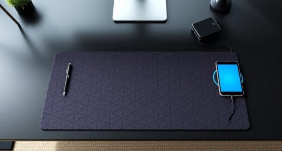 smart desk mats with wireless charging