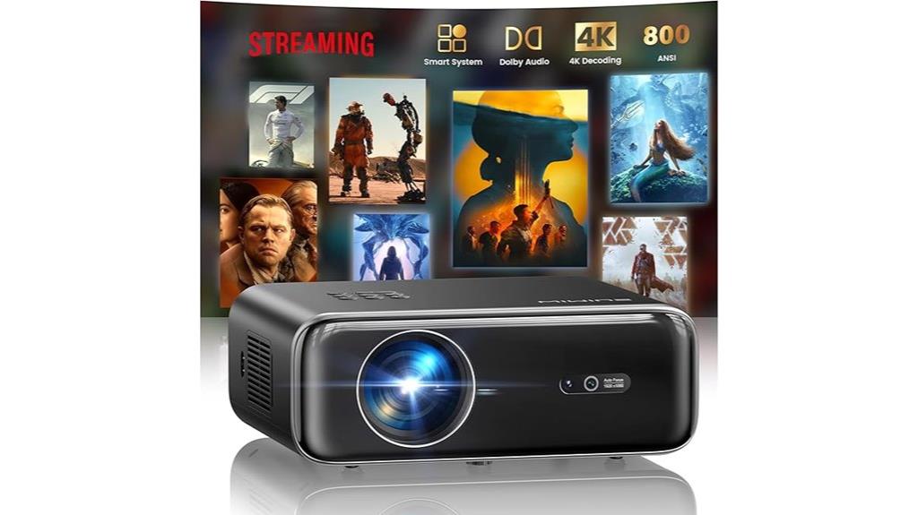 smart outdoor 4k projector