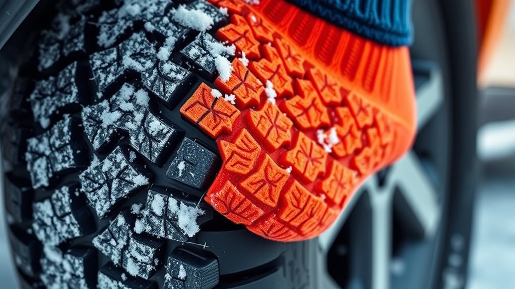 snow sock size durability