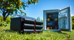 solar refrigerator battery options