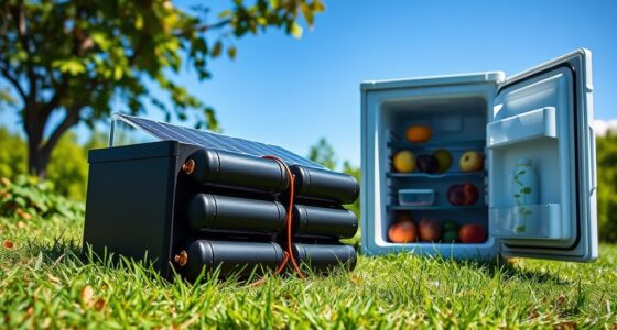 solar refrigerator battery options
