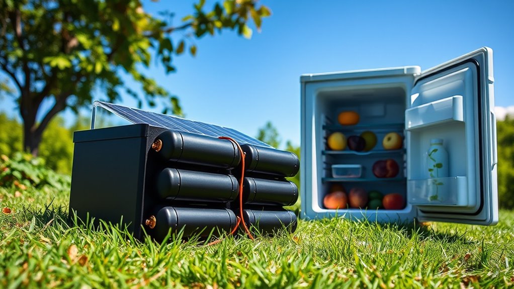 solar refrigerator battery options