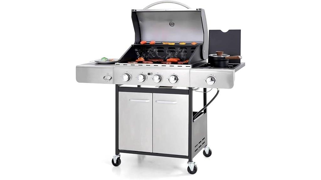 sophia william four burner grill