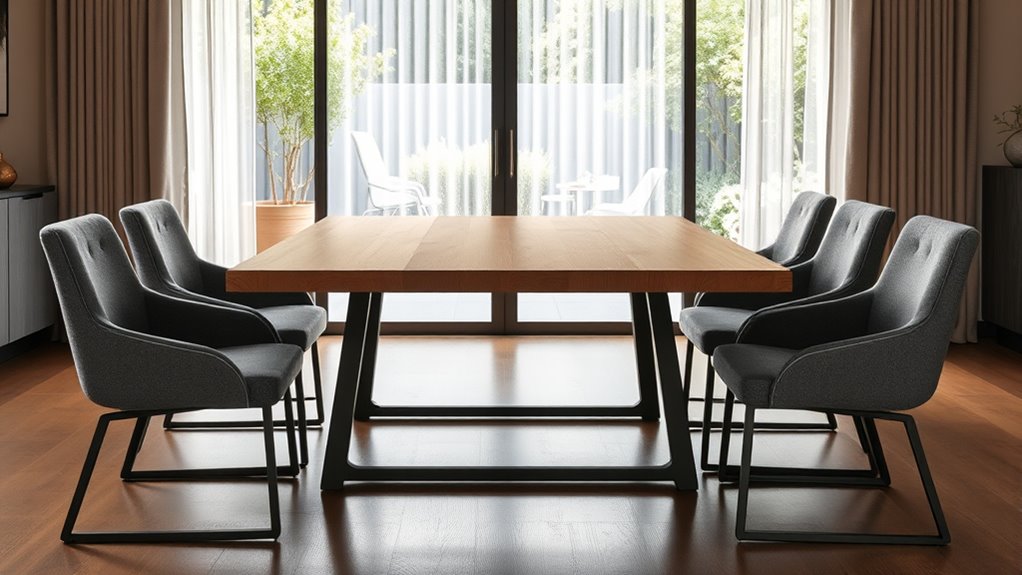 space material style seating