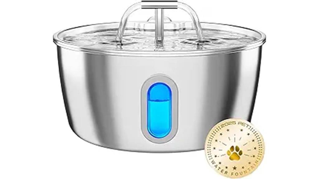 stainless steel cat fountain