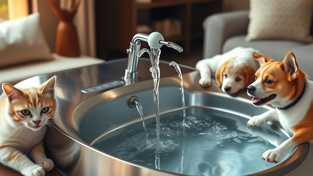 top automatic pet water fountains