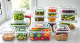top glass meal storage