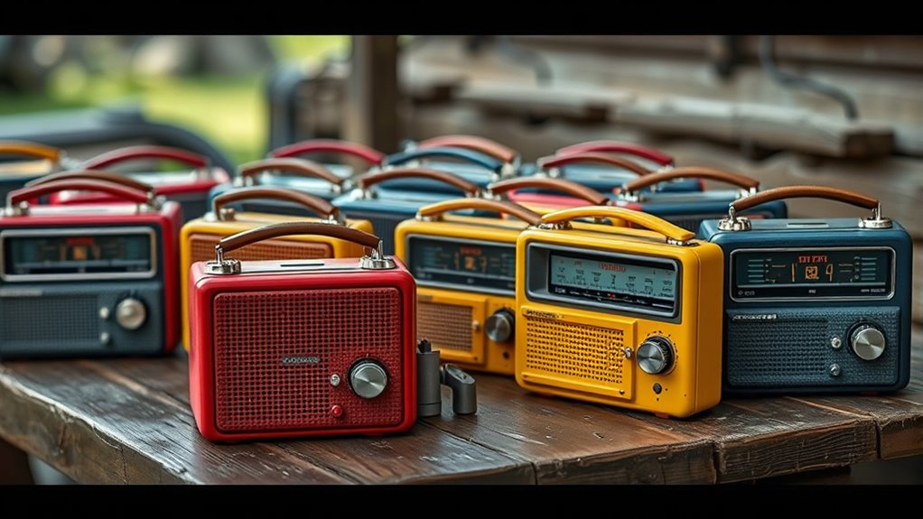 top hand crank radios
