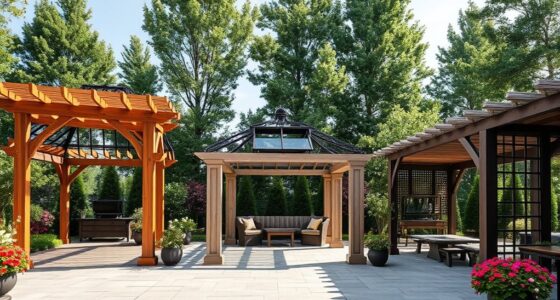 top hard gazebo and pergola kits