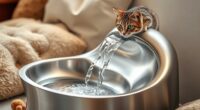 top stainless steel cat fountains