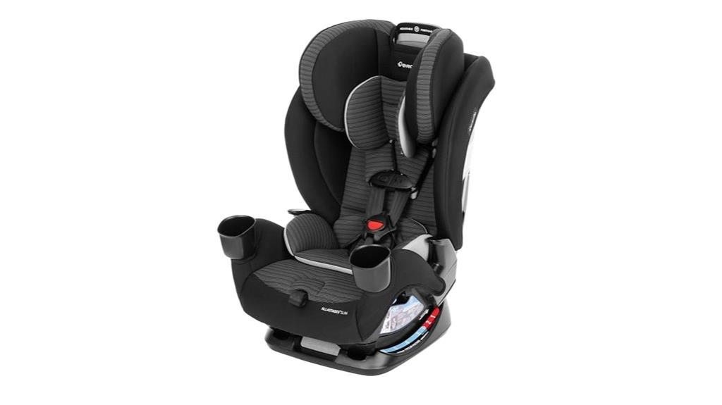 versatile slim black car seat