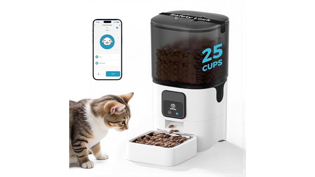 wifi enabled automatic cat feeder