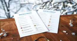 winter safety printable checklists