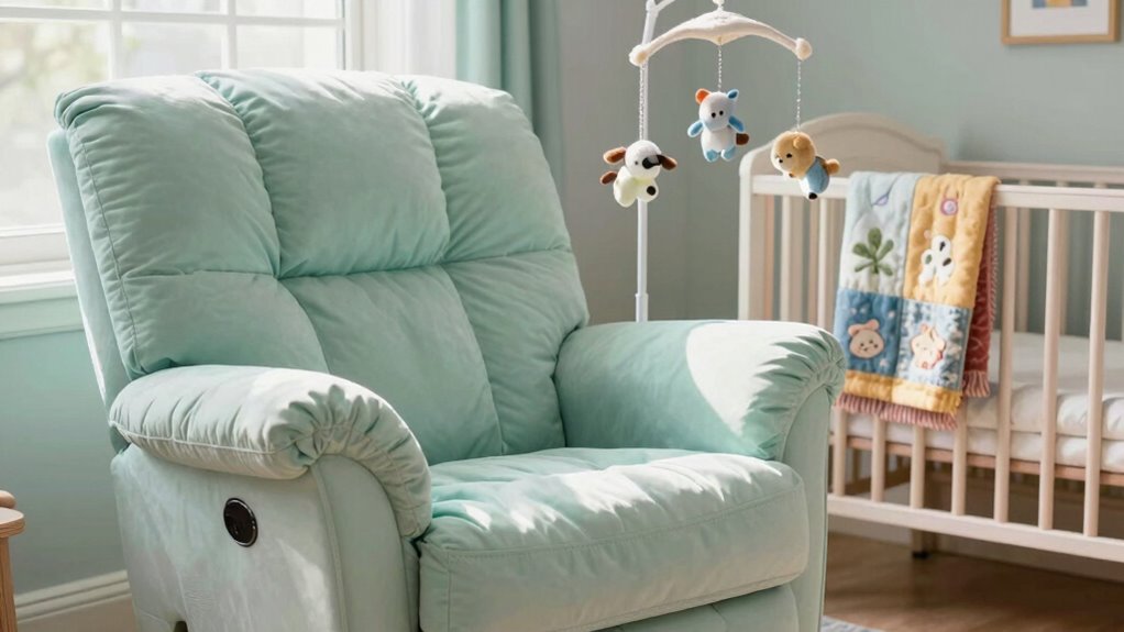 comfortable essential nursery chairs