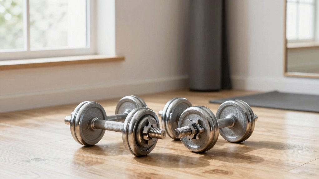 compact quiet adjustable weights