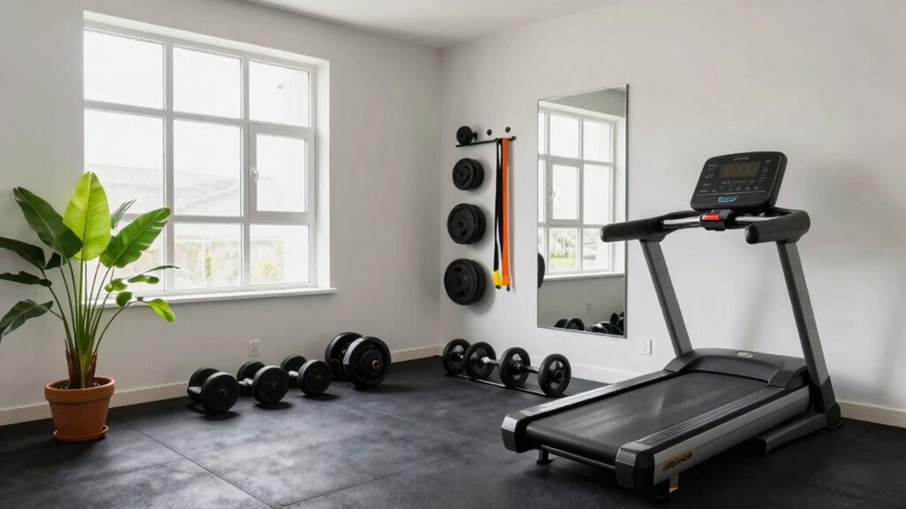 efficient compact workout space