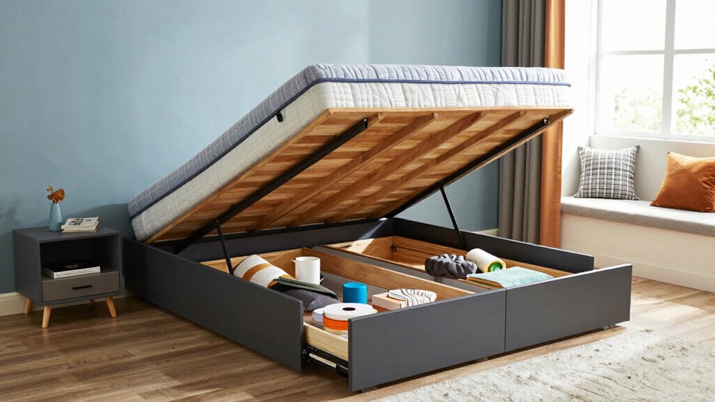 multifunctional space saving storage beds