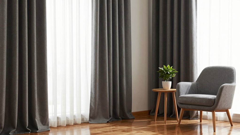 quiet living room curtains