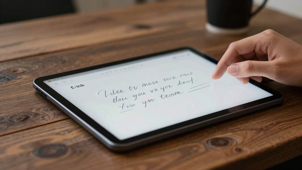 silent paper like note taking
