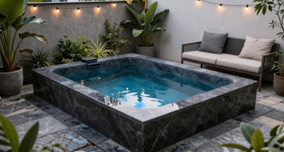 small patio cold tubs