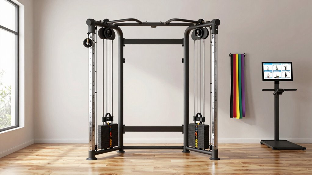 versatile space efficient workout equipment