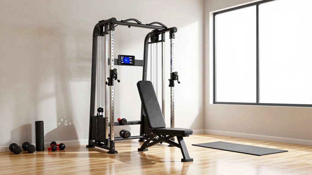 versatile space efficient workout equipment