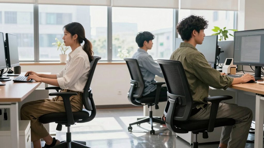 workers select ergonomic chairs