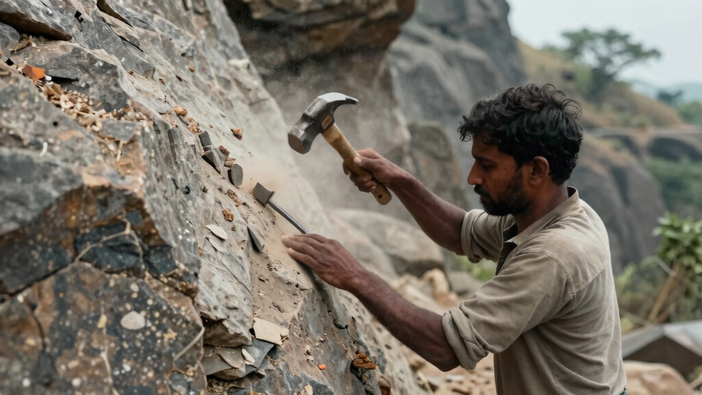 A poor laborer named Dashrath Manjhi, in Gehlaur, India, spent 22 years carving a road through a mountain with just a hammer and chisel after his wife died because the nearest hospital was separated from their village by an entire mountain, forcing people to travel nearly 70 km extra.