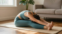 All You Need Is This Simple Yoga Pose To Ease Tight Hips—and You Can Do It From Your Bed